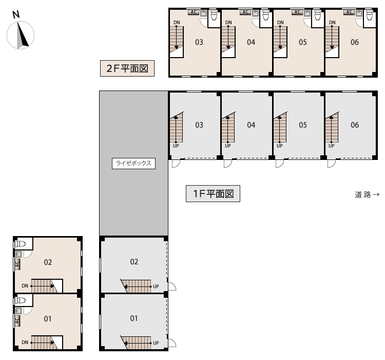 東今里ライゼホビー平面図