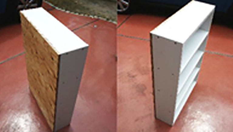 背板などの加工が終了