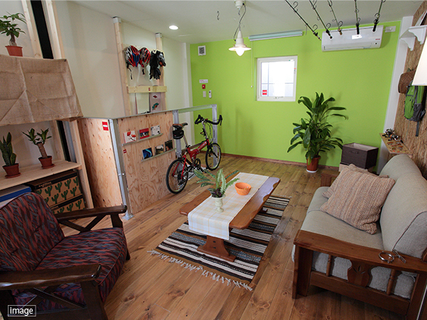 荒牧西ライゼホビーのメゾネットルーム