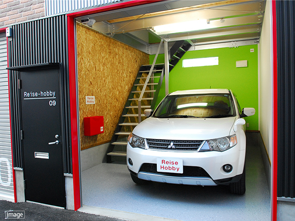寝屋川木田ライゼホビーのガレージスペース